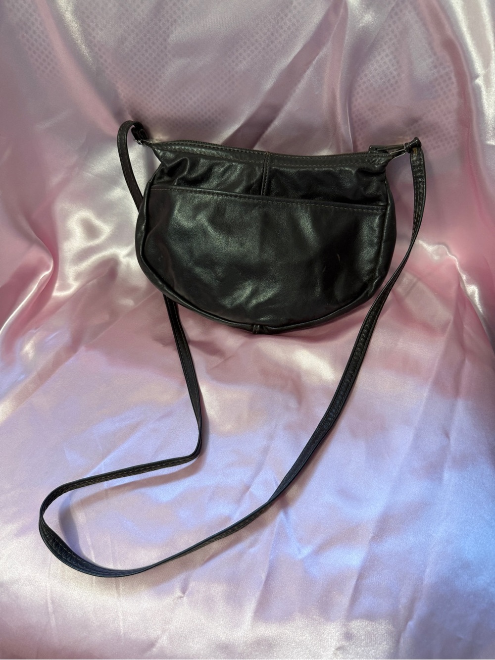 Classic Brown boho Leather Crossbody Bag purse